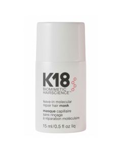 K18 Leave-In Molecular Repair Hair Mask 15 ml in wit flesje met witte dop