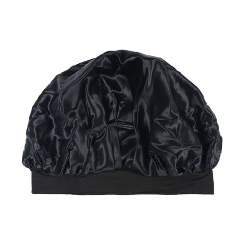 Beauty Pillow Luxury Silk Bonnet Black