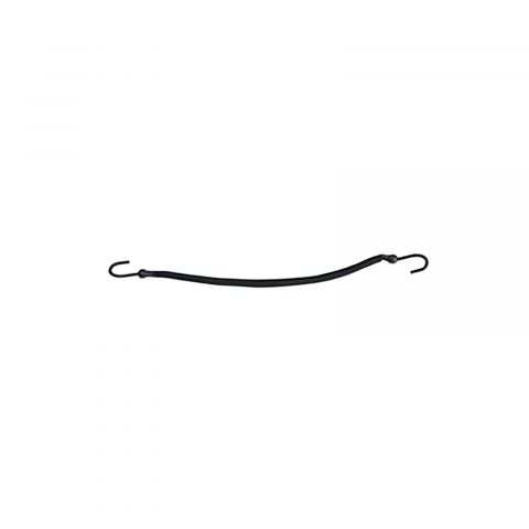 Sibel - Hair Rubber Bands with 2 Hooks - 12 Pieces - Black