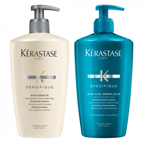Kérastase - Densifique Densité en Spécifique Dermo Calm Shampoo 500 ml - Kit 