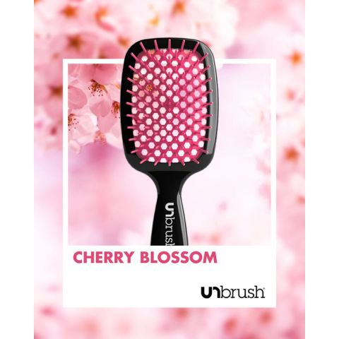 UNbrush - Detangling Hair Brush - Cherry Blossom Pink