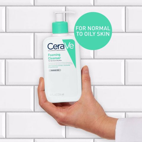 CeraVe - Foaming Cleanser with Niacinamide for Normal to Oily Skin - 236 ml 