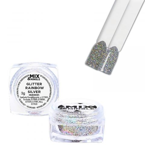 ibp - Mix & Mingle Glitter - Rainbow Silver - 3 gr.