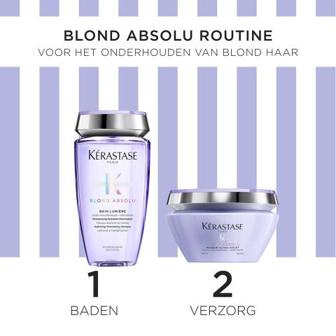 Kérastase - Blond Absolu Gift Set Duo Limited Edition Shampoo 250 ml & Mask 200 ml for Bleached Blonde Hair 
