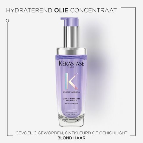 Kérastase - Blond Absolu L'Huile Cicagloss Refillable Hair Oil 75 ml + 30 ml -. Kit