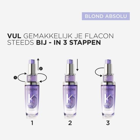 Kérastase - Blond Absolu L'Huile Cicagloss Refillable Hair Oil 75 ml + 30 ml -. Kit