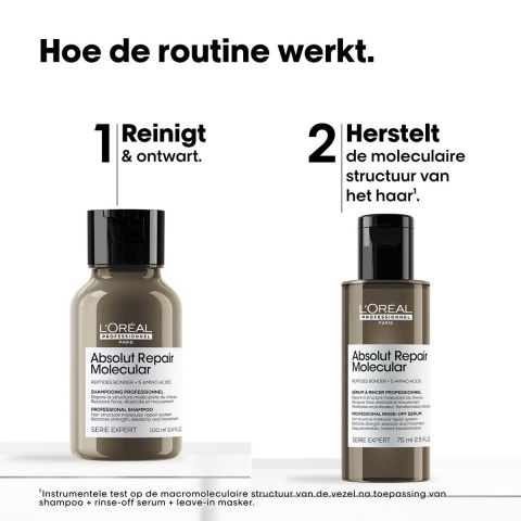  L'Oréal Professionnel - Absolut Repair Molecular Hair Repair Discovery Duo Set - 100 ml & 75 ml