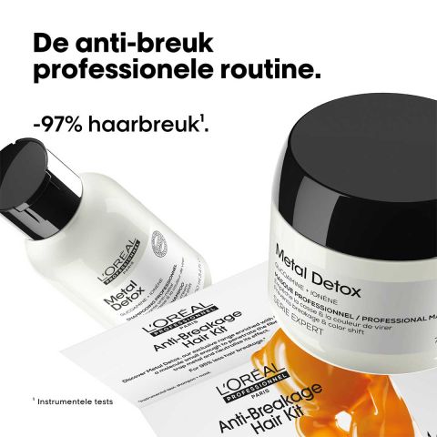 L'Oréal Professionnel - Metal Detox Anti-Hair Breakage Discovery Duo Set for damaged and brittle hair - 100 ml & 75 ml