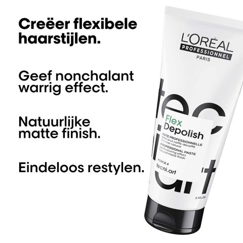 L'Oréal Professionnel - Tecni.ART Flex Depolish Wax - For tousled looks with a matte finish - 100 ml