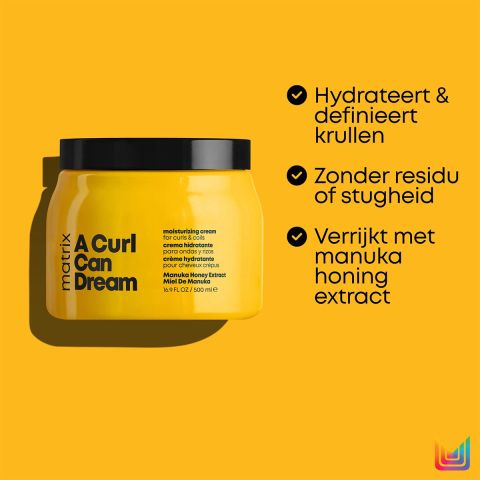 Matrix - A Curl Can Dream - Leave-in Cream - for curls and frizz - 500 ml