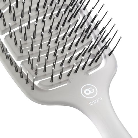 Olivia Garden - Care Flex - Medium Hair - Hairbrush - Ice Grey