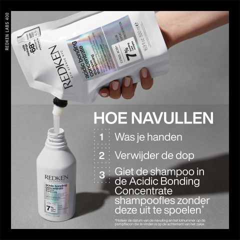 Redken - Acidic Bonding Concentrate Shampoo Refill Restores and Protects Damaged and Demanding Hair - 500 ml
