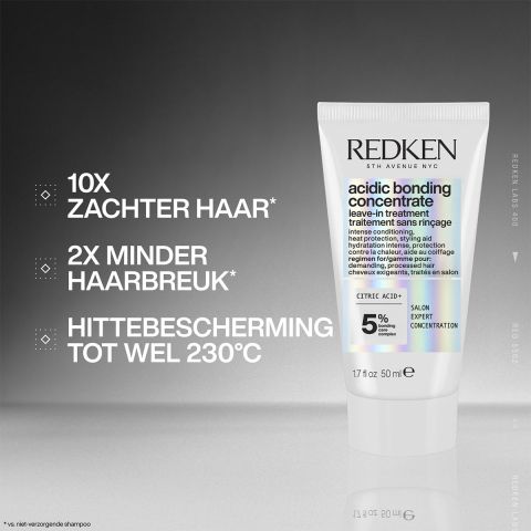 Redken - Acidic Bonding Concentrate Leave-In Treatment Mini - Bonding Care for Damaged Hair - 50 ml