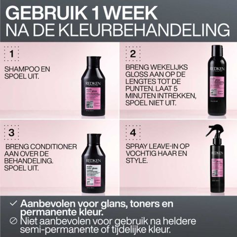 Redken - Acidic Color Gloss Shampoo 300 ml + Refill 500 ml - Kit
