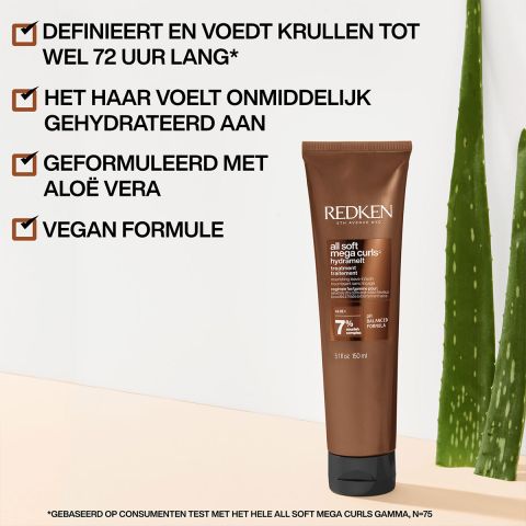 Redken - All Soft Mega Curls Hydramelt Leave-in for Frizzy and Curly Hair - 150 ml
