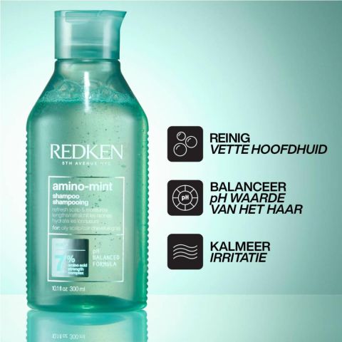 Redken - Amino Mint Shampoo for Oily Scalp - 300 ml