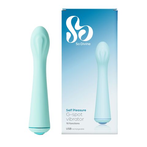 So Divine - Self Pleasure Rechargeable G-Spot Vibrator - Blue