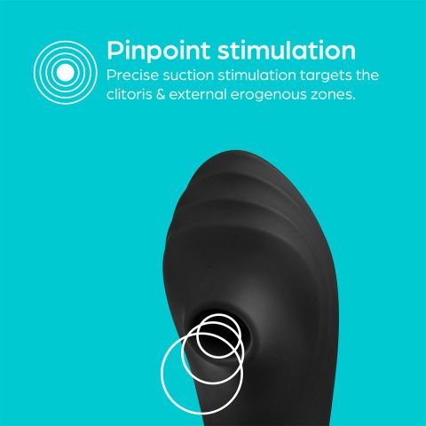 So Divine - Pearl Vibe G-Spot Air Pressure Vibrator - Black