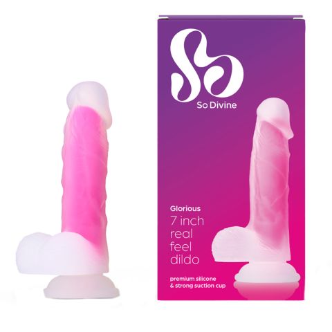 So Divine - Glorious Real Skin Feel Dildo - Pink