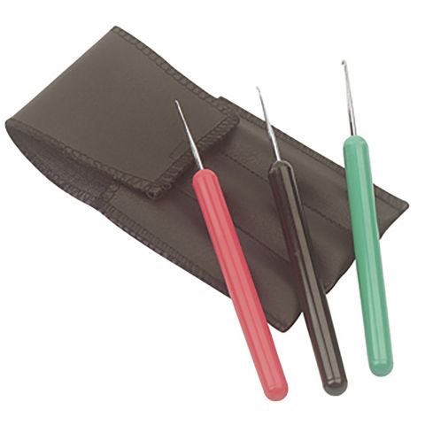 Sibel - Tri-Sizes - 3 Crochet Needles + Case
