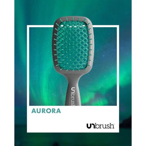 UNbrush - Detangling Hair Brush - Aurora Teal