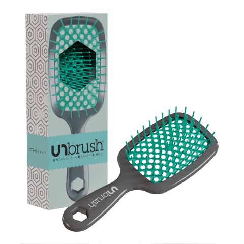 UNbrush - Detangling Hair Brush - Aurora Teal