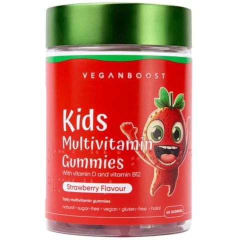 Veganboost - Kids Multivitamin Gummies Strawberry - 60 pieces.