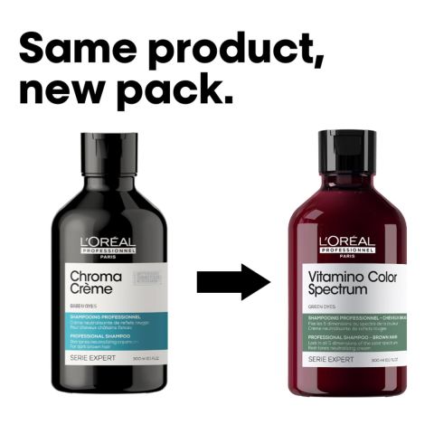 L'Oréal Professionnel - Vitamino Color Spectrum Green Shampoo Neutralizes Red Undertones - 300 ml