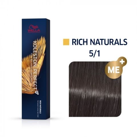 Wella - Color - Koleston Perfect - 5/1 Light Ash Brown - 60 ml