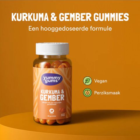 Yummygums - Turmeric & Ginger - 60 Gummies