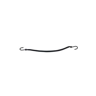Sibel - Hair elastics with 2 hooks - 12 pieces - Black