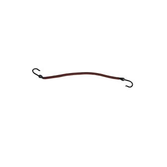 Sibel - Hair Rubber Bands with 2 Hooks - 12 Pieces - Brown
