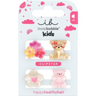 Invisibobble Clipstar Kids Bearly Bloomed Hair Clips