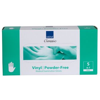 Abena - Vinyl Gloves - White - Powder-free - Size S - 100 Pieces