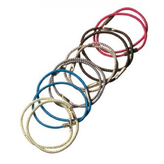 Comair - Colored Hair Elastics - Thin - 12 Pieces