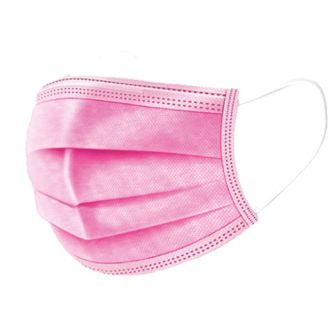 IBP - Disposable 3-Layer Mouth Masks - Pink - 50 pieces