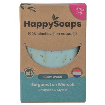 HappySoaps Body Wash Bar Bergamot & Frankincense 100 gr