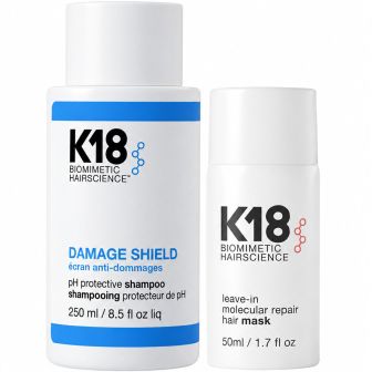 K18 Damage Shield Shampoo & Leave In Molecular Relais Hair Mask