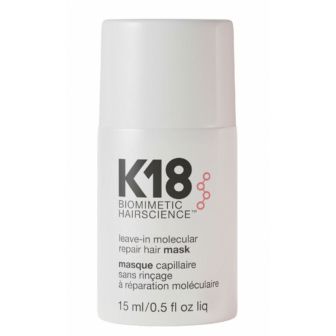 K18 Leave-In Molecular Repair Hair Mask 15 ml in wit flesje met witte dop