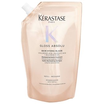 Kérastase Gloss Absolu Bain Hydra Glaze Refill Shampoo for Long, Frizzy Hair 500 ml