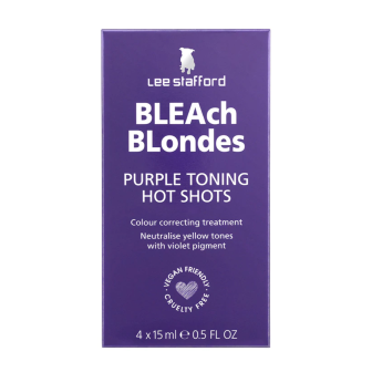 Lee Stafford - Blondes Purple Toning - Hot Shot - 4 x 15 ml