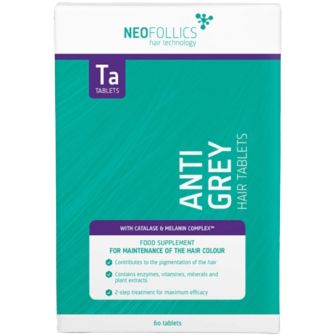 Neofollics - Anti Grey Hair Tablets - Against Premature Graying - 60 Pieces
