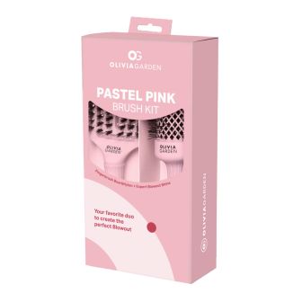 Olivia Garden - Pastel Pink Brush & Finger Brush - Blowout Kit