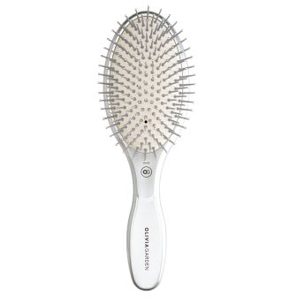 Olivia Garden - Care Oval - Nylon Hairbrush - Silver