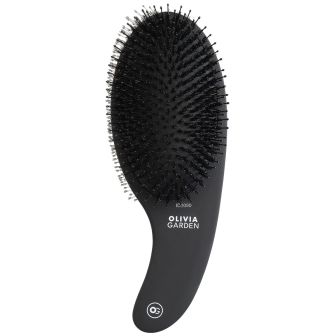 Olivia Garden - Curve - Boar & Nylon - Matte Black