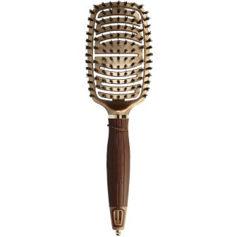 Olivia Garden - Expert Care - Boar Hair Brush - Gold & Brown