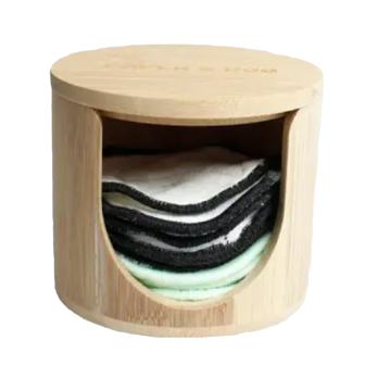 Paper & Boo - Bamboo Washable Cotton Pads Holder