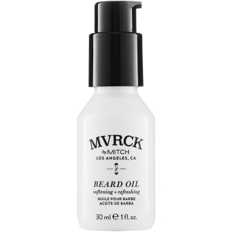 Paul Mitchell MVRCK Beard Oil in witte pompfles van 30 ml met zwarte dop