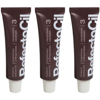 RefectoCil Bruin 3 stuks Voordeelset