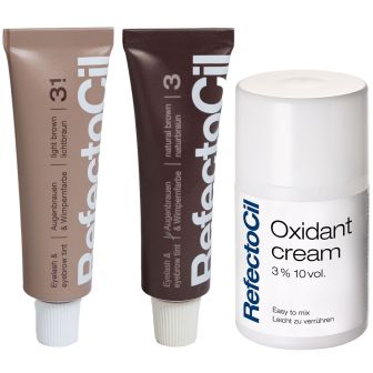 RefectoCil Brown and Light Brown with Oxidant Value Set